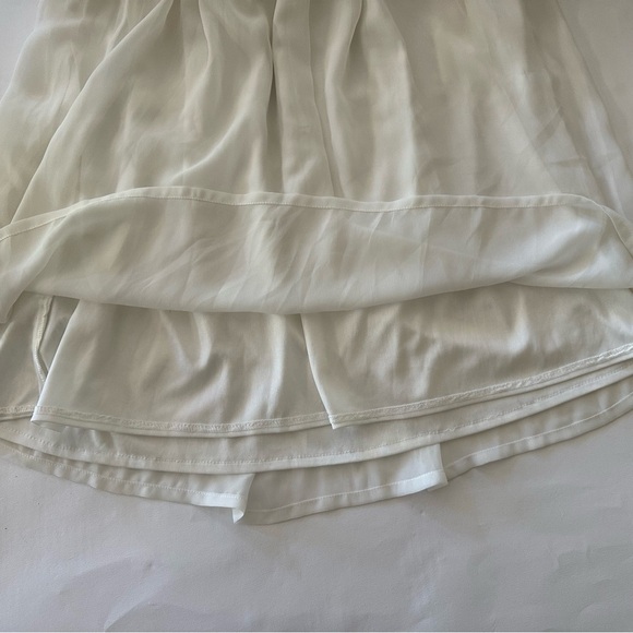 Zara Trafaluc Strapless Halter Style Mini Short Flowy‎ Dress, Off White, M - Picture 10 of 14